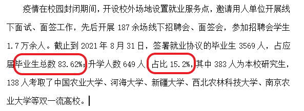 新疆农业大学就业率及就业前景怎么样（含2020-2021学年本科教学质量报告）