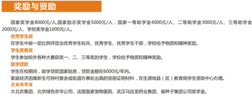 湖北生物科技职业学院奖学金有哪些，一般多少钱?